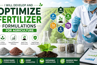 develop and optimize fertilizer formulations for agriculture
