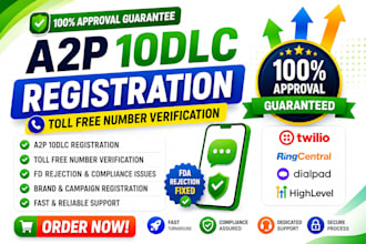 register and verify a2p 10 dlc campaigns in twilio, ghl etc