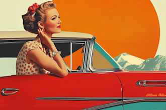 create a vintage retro minimalist ads advertisement poster or flyer