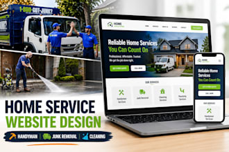 design handyman website cleaning website junk removal website optimization