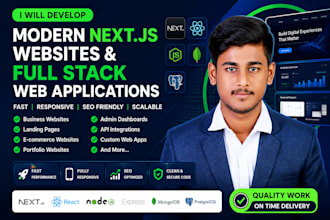 develop a responsive full stack web application