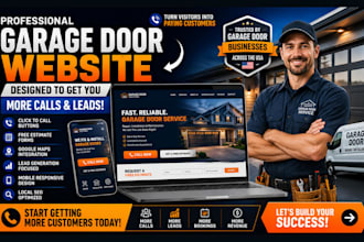 build garage door repair installation website for more calls and leads