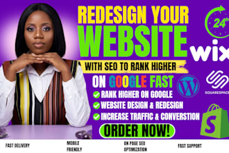 design redesign your website with seo to rank higher on google quickly