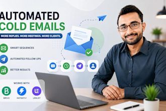 create automated cold email sequence and follow up campaign