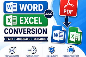 convert pdf to word and pdf to excel accurately