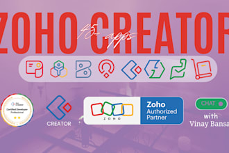 develop custom zoho creator apps for your business