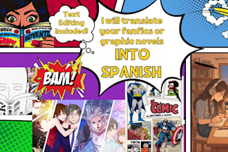 translate your fanfiction, or graphic novels into spanish