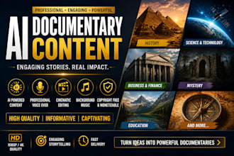 ai documentary videos for youtube automation channels