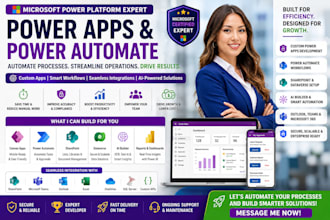 build custom microsoft power apps power automate flows and sharepoint systems