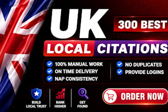 create UK local citations for local SEO and google business profile