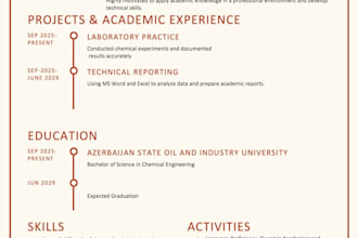 do professional ats resume design and CV template creation