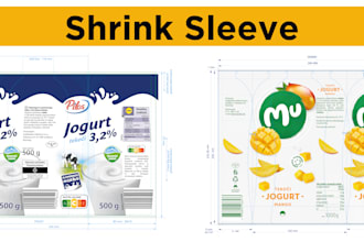 create shrink sleeve print ready artwork