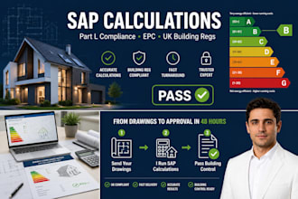 sap calculations, epc and part l compliance for UK building regulations