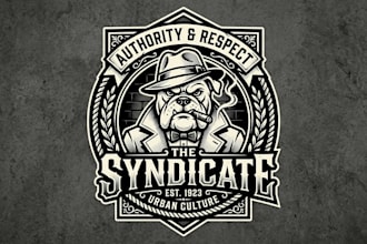 design a bold gangster style logo for your brand