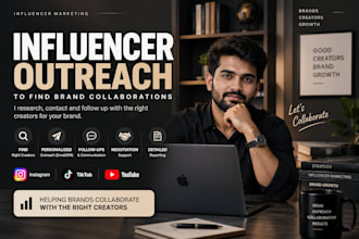 do influencer outreach to find brand collaborations