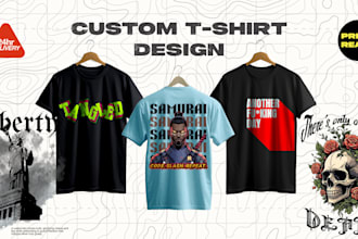 design trendy t shirt illustrations