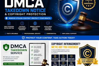 file dmca takedown notice and protect your copyright content