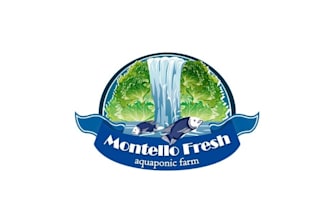 design fresh fish vegetable company logo