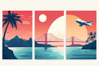 create vintage, retro flyer or poster design