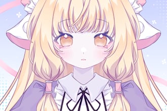 draw a custom anime avatar or profile picture for you