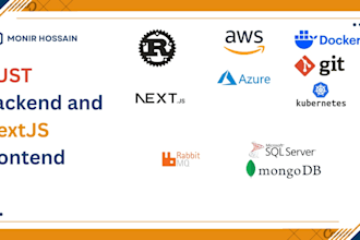 do rust backend and nextjs frontend