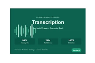 accurately transcribe audio and video to text