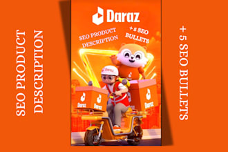 write SEO GEO shopify amazon daraz product description expert