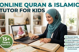 be your online quran teacher and islamic tutor for kids