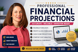 create investor ready financial projections and business forecasts