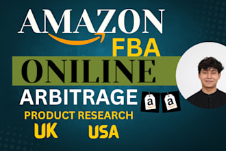 do amazon fba online arbitrage product research for uk, usa