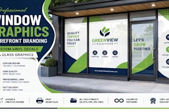 design custom window decals and glass branding