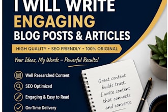 ghostwrite engaging blog posts and articles