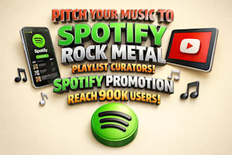 pitch your music to rock metal playlist curators spotify promotion reach 1m user