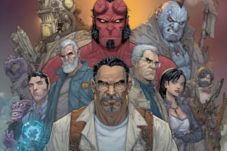 design stunning comic book character artwork