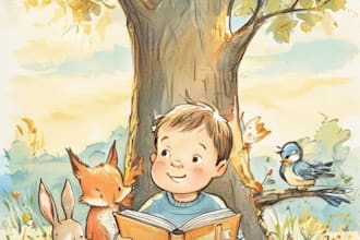 do children watercolor, children book watercolor