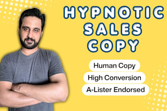 write hypnotic sales copy and sales page copywriting