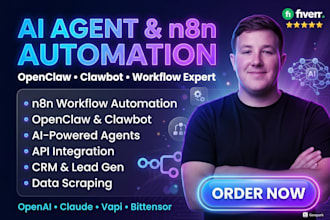 be fullstack ai agent developer openclaw, clawbot, n8n workflow automation