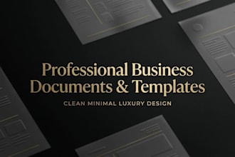 professional business documents and templates