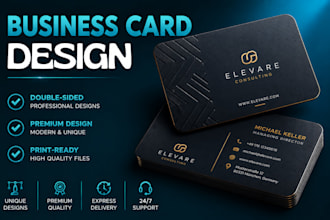 design a professional business card and stationery