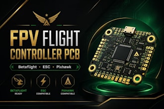 build custom fpv drone flight controller pcb, betaflight, esc and pixhawk