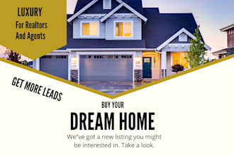 design real estate posts that get leads