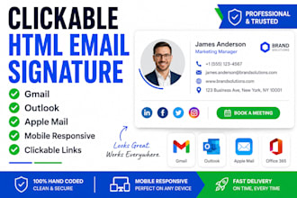 create email signature design and email footer
