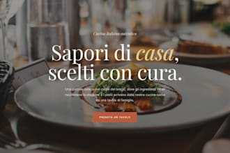 create and design a website for your restaurant or food business