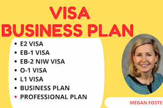 write visa business plan for e2, eb2 niw, eb1 and l1