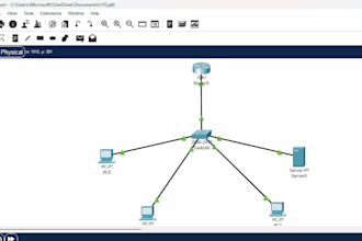 design cisco packet tracer network topology and simulation