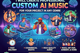 create professional custom ai music for your project in any genre