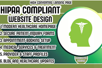 hipaa compliant website, healthcare website, medical website design