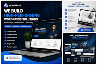 design and develop a wordpress website