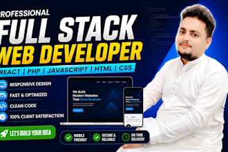modern responsive full stack website development