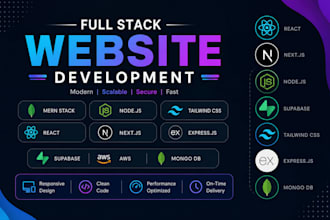 develop custom full stack saas, dashboard web applications